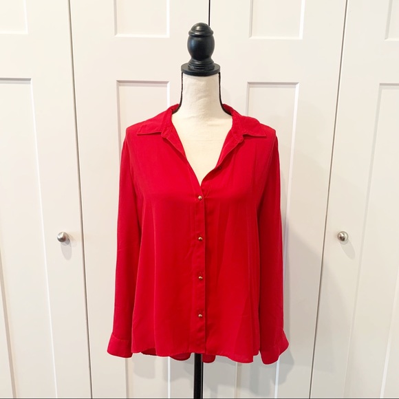 Chico's Tops - Chico’s Crimson Red Blouse